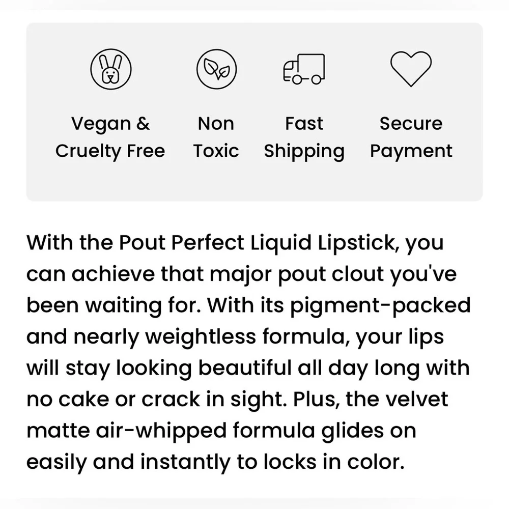 ✨ ACE BEAUTE POUT PERFECT LIQUID LIPSTICK - MANIFEST